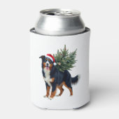 Cute Bernese Mountain Dog in a Christmas Tree for Dosenkühler (Kanne Vorderseite)