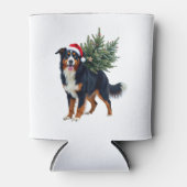 Cute Bernese Mountain Dog in a Christmas Tree for  Dosenkühler (Vorderseite)