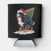 Cute Bernese Mountain Dog in a Christmas Tree for Dosenkühler (Vorderseite)