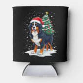 Cute Bernese Mountain Dog in a Christmas Tree for  Dosenkühler (Vorderseite)