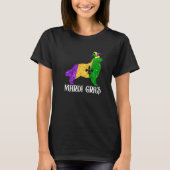 Cute Bernese Mountain Dog Lover Mardi Gras Party J T-Shirt (Vorderseite)
