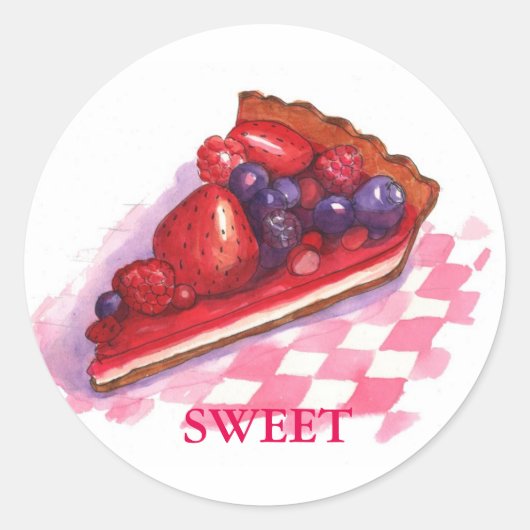 cute berry pie sticker (Vorderseite)