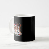 Cute Bet Hound Christmas Pupes Dog Lovers Funny Ho Kaffeetasse (Vorderseite Links)