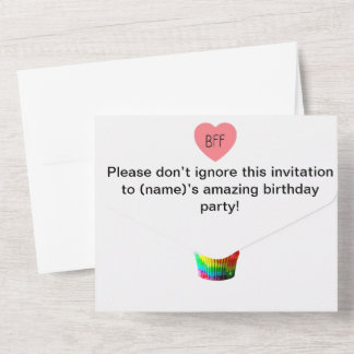 Cute BFF-Geburtstag All In One Einladung