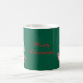 Cute Bichon Frise at Christmas Kaffeetasse (Mittel)