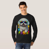Cute Bichon Frise Easter Eggs Dog Costume Womens M T-Shirt (Vorne ganz)