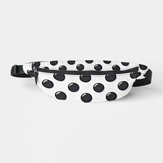 Cute Big Black Polka Dots Fanny Pack Bauchtasche (Vorderseite)