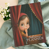 Cute Big Eye Peek-a-Boo Girl Planer