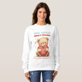 Cute Big Hugs Heart Stealer Bear Sweatshirt (Vorne ganz)