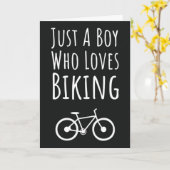 Cute Biking Cards For Baby Boys Kids Cycling Biker Karte (Gelbe Blume)