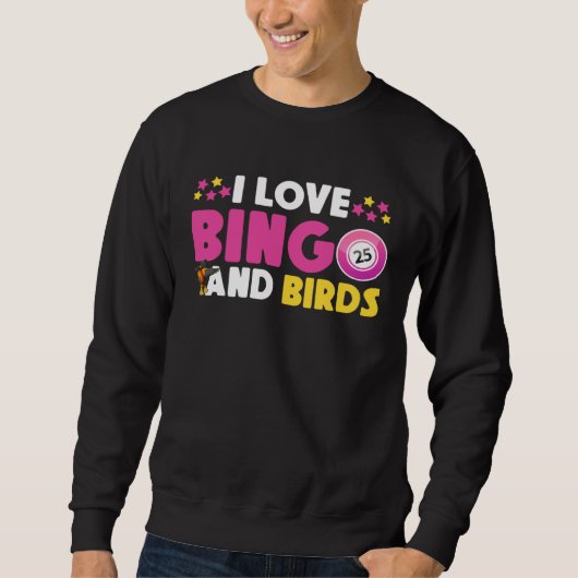 Cute Bingo Design For Casino Game Bingo Lover Sweatshirt (Vorderseite)