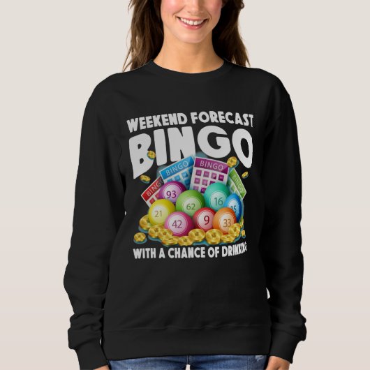 Cute Bingo For Casino Game Bingo 2 Sweatshirt (Vorderseite)