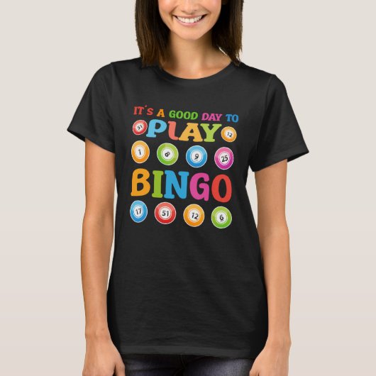 Cute Bingo For Casino Game Bingo T-Shirt (Vorderseite)