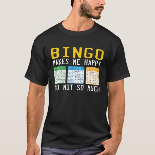 Cute Bingo For Casino Game Bingo T-Shirt (Vorderseite)