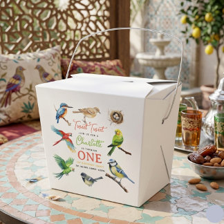 Cute Bird 1st Birthday | Sweet Baby Bird Party Geschenkschachtel