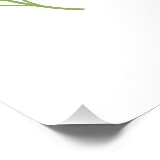 Cute Bird 1st Birthday Welcome Glossy Poster (Ecke)