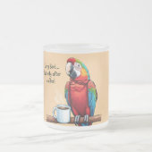 Cute Bird Coffee Mug for Early Birds Mattglastasse (Mittel)