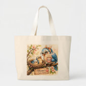 Cute Bird Mom Tote Bag Jumbo Stoffbeutel (Vorne)
