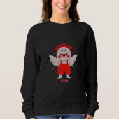 Cute Bird New Year Illustration Sweatshirt (Vorderseite)