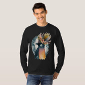 Cute Bird Of Paradise Bird Flower Crown Pet Birds  T-Shirt (Vorne ganz)