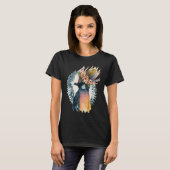 Cute Bird Of Paradise Bird Flower Crown Pet Birds  T-Shirt (Vorne ganz)
