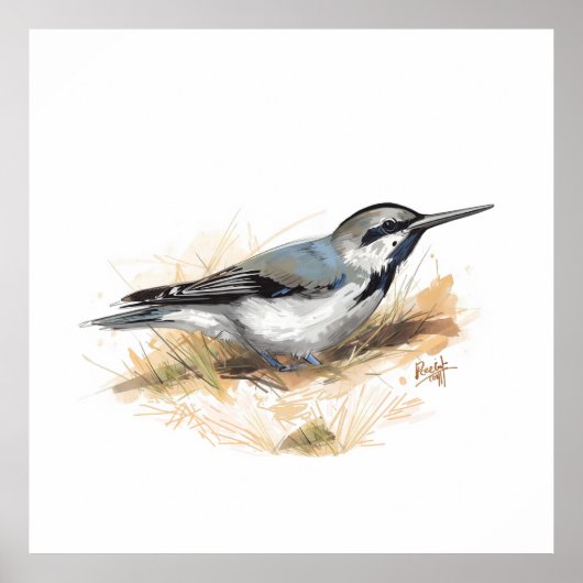 cute bird poster (Vorne)