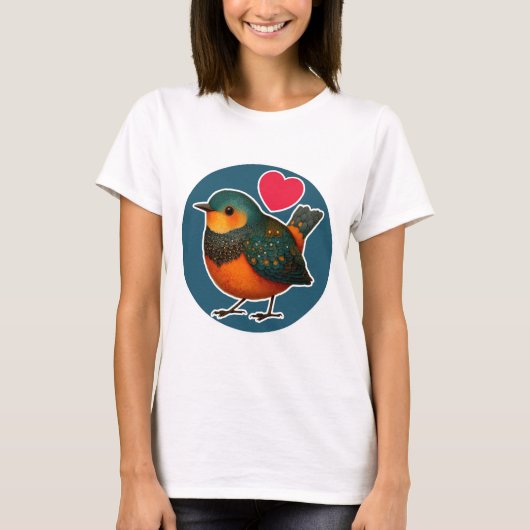 Cute Bird T-Shirt (Vorderseite)