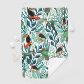 Cute Birds seamless pattern Golfhandtuch (Insitu)