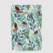 Cute Birds seamless pattern Golfhandtuch (Vorderseite)