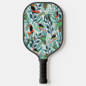 Cute Birds seamless pattern Pickleball Schläger (Vorderseite)