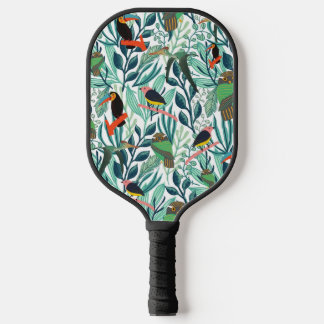 Cute Birds seamless pattern Pickleball Schläger
