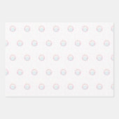 Cute Birthday Cupcake with Candle Geschenkpapier Set (Vorderseite 3)