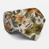 Cute Birthday Gifts For Dad Tropical Floral Krawatte (Gerollt)