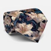 Cute Birthday Gifts For Him Lilies Floral Krawatte (Gerollt)