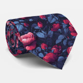 Cute Birthday Gifts For Husband Rose Flower Krawatte (Gerollt)