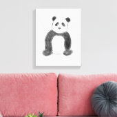 Cute black and white panda sketch leinwanddruck (Insitu (Wohnzimmer))