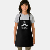 Cute Black and White Personalized Chef Schürze (Insitu)
