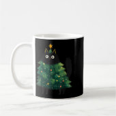 Cute Black Cat Christmas Tree Funny Kitten Lover X Kaffeetasse (Links)