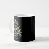 Cute Black Cat Christmas Tree Funny Kitten Lover X Kaffeetasse (Vorderseite Links)