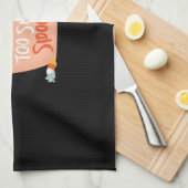 Cute Black Cat Halloween Candy Too Sweet Spook � P Geschirrtuch (Viertel Falte)