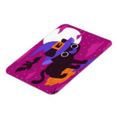 Cute Black cat Halloween Magnet (Linke Seite)