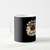 Cute Black Cat Halloween Pumpkin Oversized T-Shirt Kaffeetasse (Vorderseite Links)