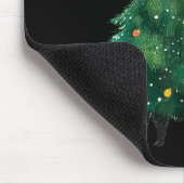 Cute Black Cat In Christmas Tree Cat Lover Holiday Mousepad (Ecke)