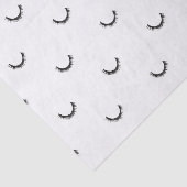 Cute Black Eyelashes Make-up Pattern Tissue Paper Seidenpapier (Ausschnitt)