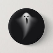 Cute Black Ghost Button (Vorderseite)