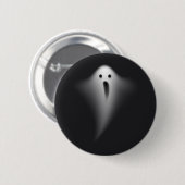 Cute Black Ghost Button (Vorne & Hinten)