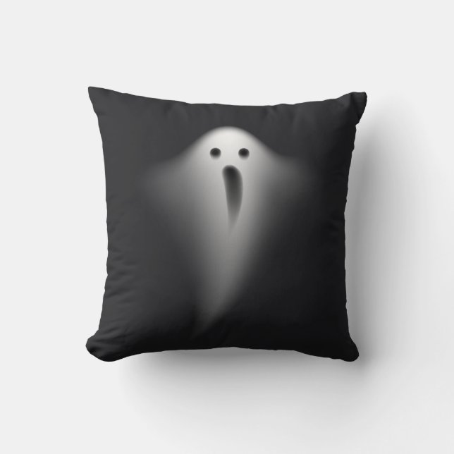 Cute Black Ghost Kissen (Vorderseite)