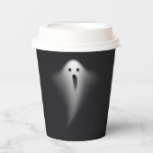 Cute Black Ghost Pappbecher (Vorderseite)