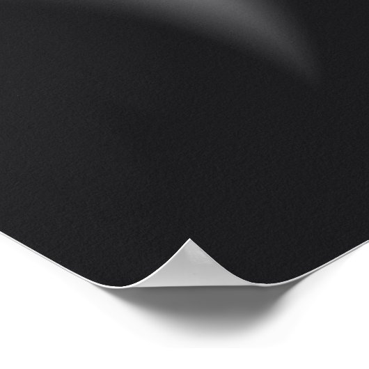 Cute Black Ghost Poster (Ecke)