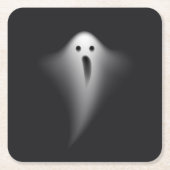 Cute Black Ghost Rechteckiger Pappuntersetzer (Vorderseite)